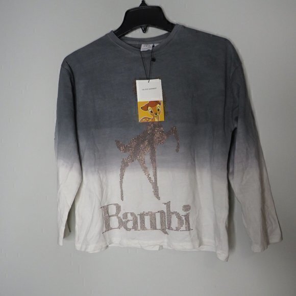 Zara Disney Tie Dye‎ Rhinestone Bambi T-Shirt sz 11-12 - Picture 2 of 9